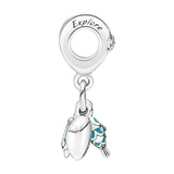 Silver 925 Ocean Triple Pendants Charms For Bracelet Women DIY Fine Jewelry
