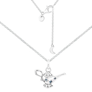Silver 925 Magic Lamp Pendant Necklace for Women Men