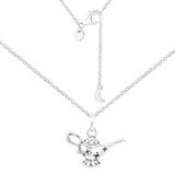 Silver 925 Magic Lamp Pendant Necklace for Women Men
