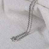 925 Silver Chain Necklace S Hook Sweater Jewelry