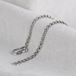 925 Silver Chain Necklace S Hook Sweater Jewelry