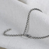 925 Silver Chain Necklace S Hook Sweater Jewelry