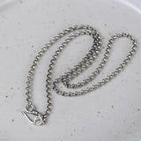 925 Silver Chain Necklace S Hook Sweater Jewelry