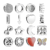 925 Reflexions Clip Charms Beads For Bracelets Crown Love Heart Arrow Moon Star