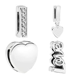 925 Reflexions Clip Charms Beads For Bracelets Crown Love Heart Arrow Moon Star