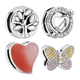 925 Reflexions Clip Charms Beads For Bracelets Crown Love Heart Arrow Moon Star
