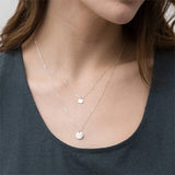 Sterling Silver 925 Round Pendant Necklace for Women