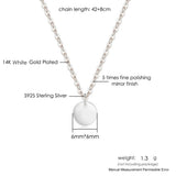 Sterling Silver 925 Round Pendant Necklace for Women