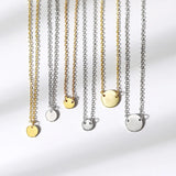 Sterling Silver 925 Round Pendant Necklace for Women
