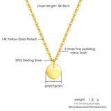 Sterling Silver 925 Round Pendant Necklace for Women