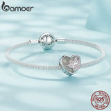 925 Sterling Silver Engraved Name Charm Bead Pet Heart Dangle Bracelet Jewelry