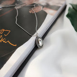 925 Silver Necklace Japan Retro Old Necklace Set Chain Clavicle Chain