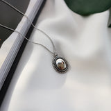 925 Silver Necklace Japan Retro Old Necklace Set Chain Clavicle Chain