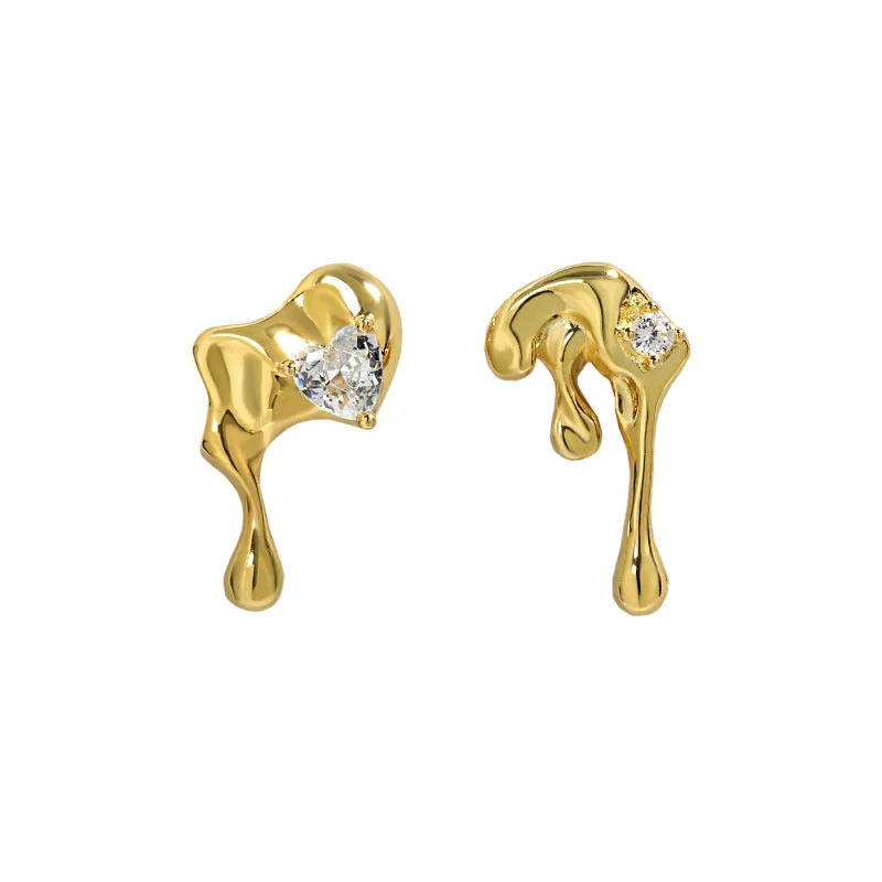 Silver 925 Stud Earrings For Women's Earring Unusual Gift Fine Joias Ouro 18k