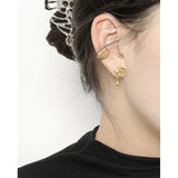 Silver 925 Stud Earrings For Women's Earring Unusual Gift Fine Joias Ouro 18k