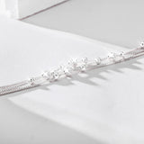 Silver 990 Beads Bracelet w/ Lucky Charms for Women Girls