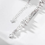 Silver 990 Beads Bracelet w/ Lucky Charms for Women Girls