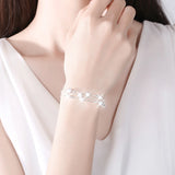 Silver Beads Bracelet Women Lucky Charms Chains Girls Ladies Chain