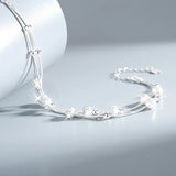 Silver Beads Bracelet Women Lucky Charms Chains Girls Ladies Chain