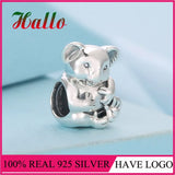 Silver Koala Charm Bead for 925 Bracelet Jewelry Making