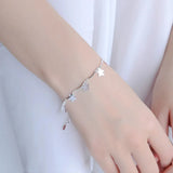 925 Silver Butterfly Charm Anklet for Women Girls Barefoot Leg Jewelry