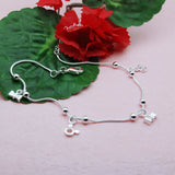 925 Sterling Silver Cartoon Mickey Anklet for Women