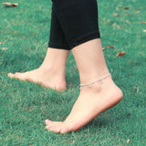 925 Sterling Silver Cartoon Mickey Anklet for Women