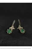 Silver Aquamarine CZ Women Earrings