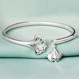 Silver Bangles Female Silver S999 Niche High Ladies Bracelet Girlfriend Feet