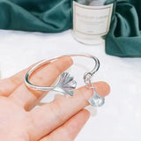 Silver Bangles Female Silver S999 Niche High Ladies Bracelet Girlfriend Feet