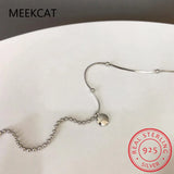 925 Silver Geometric Beads Anklets Minimalist Foot Jewelry SCT011