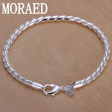 925 Silver Bracelet 4mm Valentine Chain for Men & Women