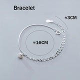 925 Sterling Silver Snake Chain Anklet for Women, Summer Foot Jewelry Decoration