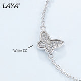 925 Sterling Silver Butterfly Bracelet for Women with High Zirconium Jewelry