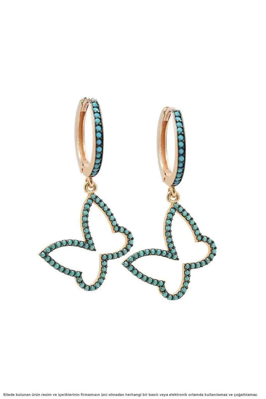 Silver Butterfly Women's Earrings
