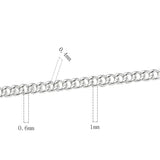 925 Sterling Silver Chain for DIY Necklace Making - 1 Meter