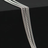 925 Sterling Silver Chain for DIY Necklace Making - 1 Meter