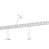 925 Sterling Silver Chain for DIY Necklace Making - 1 Meter