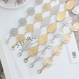 Metal Leaves Chain Belt Chunky Fringes Belts Hip