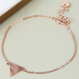 Rose Crystal Rope Red Bangle Bracelet Women Jewelry Gift