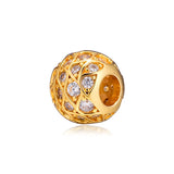 Sparkling Pattern Charm Fits 925 Sterling Silver Bracelets