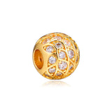 Sparkling Pattern Charm Fits 925 Sterling Silver Bracelets