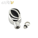 Silver Stainless Steel Irregular Shape Urn Cremation Jewelry Necklace
