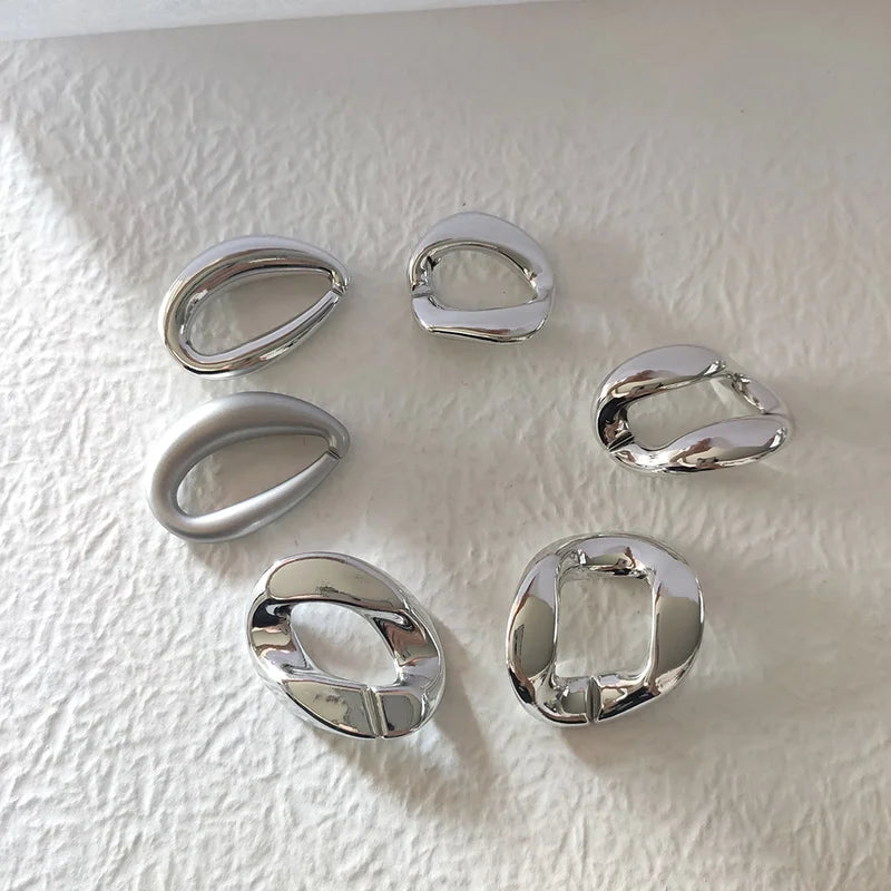 Silver Acrylic Chain Link for Jewelry Making DIY Bag Decoration