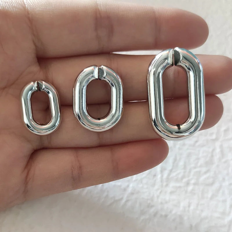 Silver Acrylic Chain Link for Jewelry Making DIY Bag Decoration