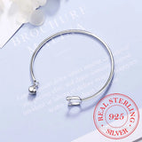 Silver Adjustable Cat Charm Bracelet & Bangle Gift