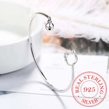 Silver Adjustable Cat Charm Bracelet & Bangle Gift