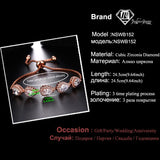 Silver Adjustable Chain Bracelet with Cubic Zirconia Water Drop Stones E152