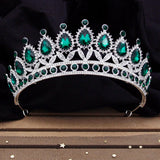 Baroque Crystal Bridal Crown Headband Queen Tiaras