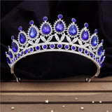 Baroque Crystal Bridal Crown Headband Queen Tiaras